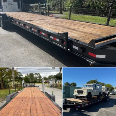 7x36 ft 2 Car Hauler w/Removable Fenders