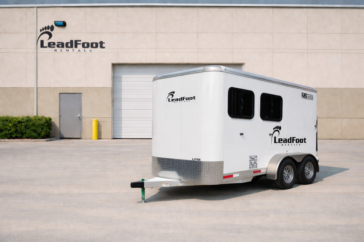2 Horse Slant Trailer Shadow