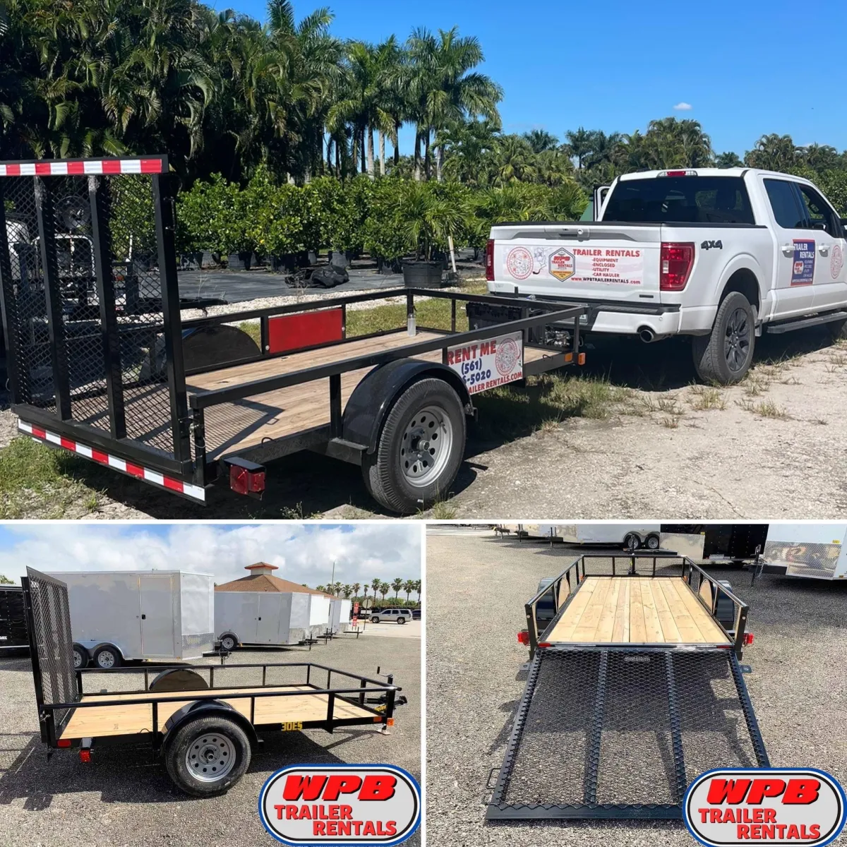 5x10 ft Utility Trailer w/Ramp