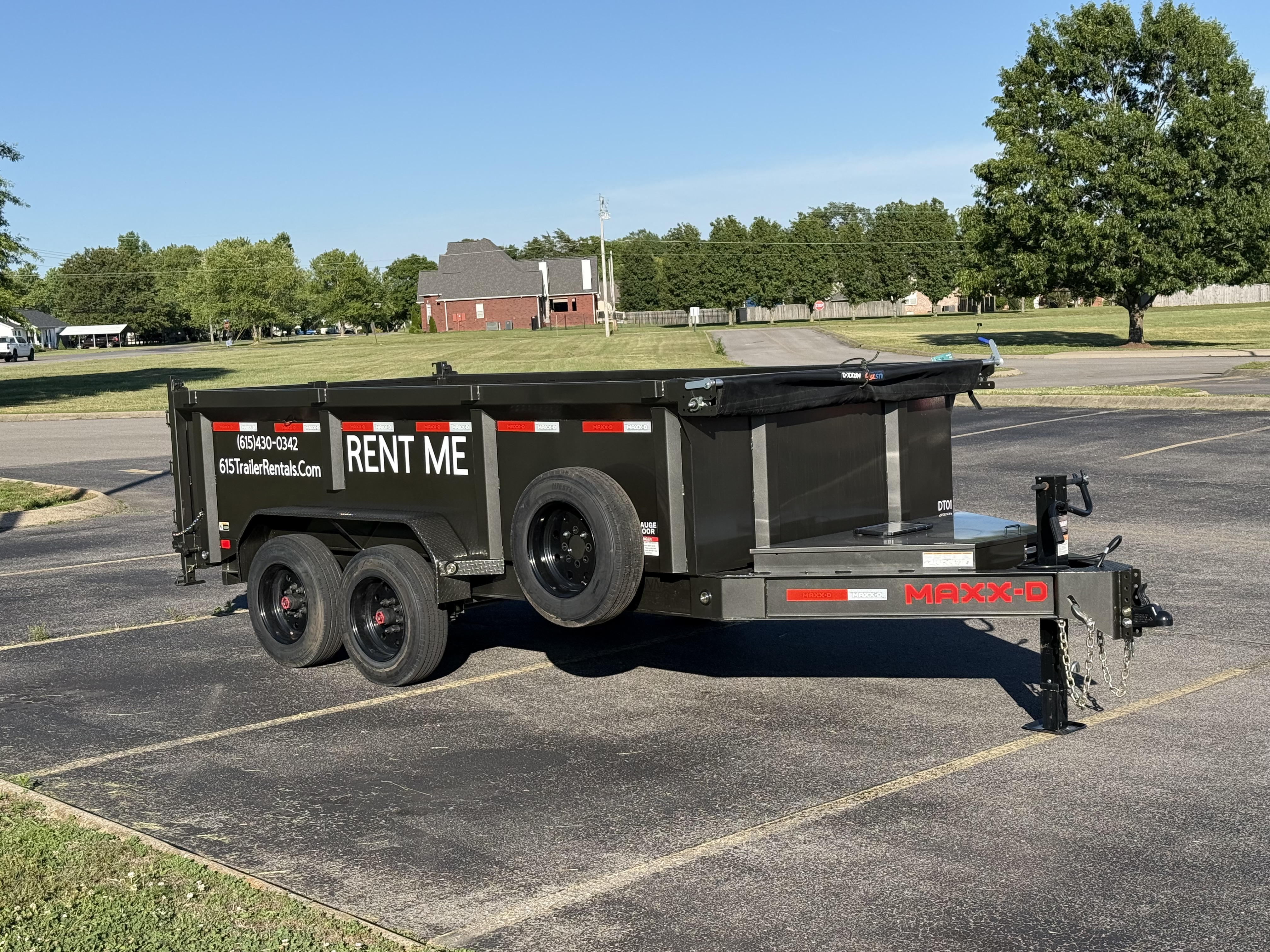 MaxxD 7x14ft Hydraulic Dump Trailer