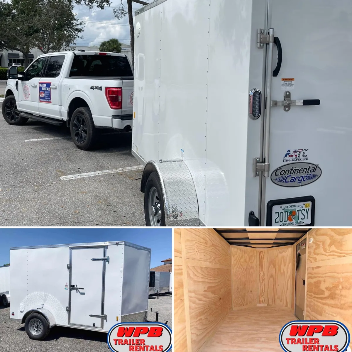 6x10 ft Enclosed Trailer w/Ramp
