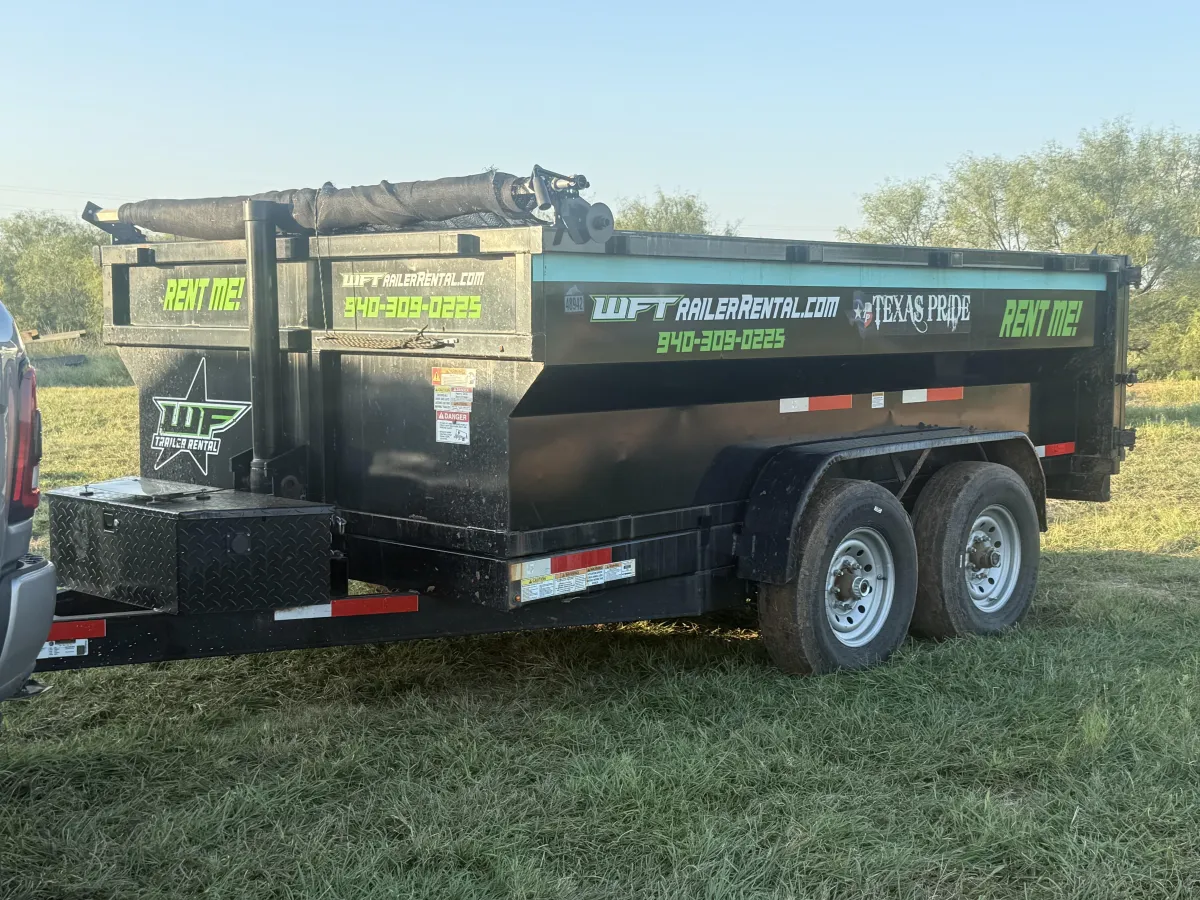 14' Texas Pride dump trailer for rent in Wichita Falls