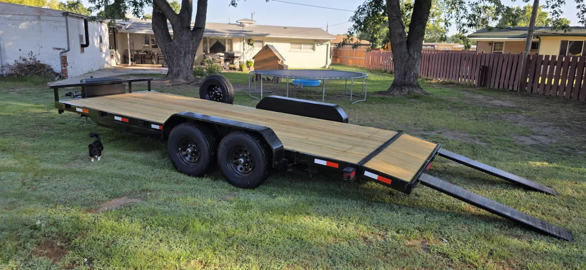20' car and truck hauler trailer for rent in Wichita, KS