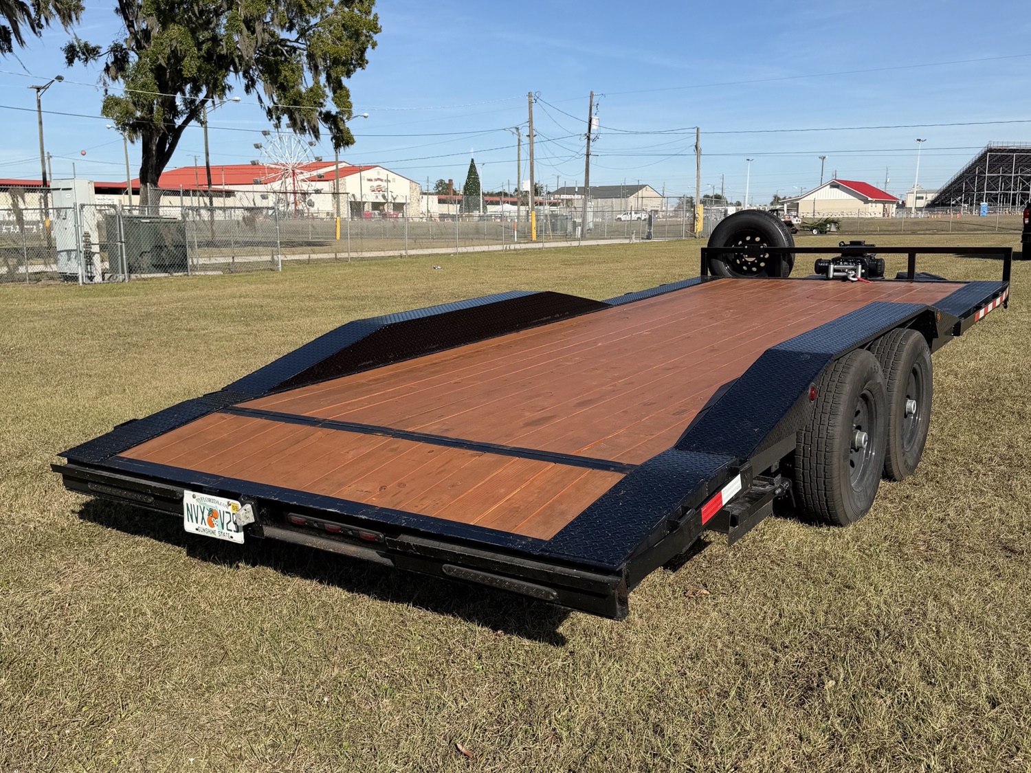 20' Car Hauler, Drive-Over Fenders